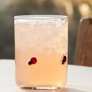 Anthropologie Ladybug Icon Juice Glass